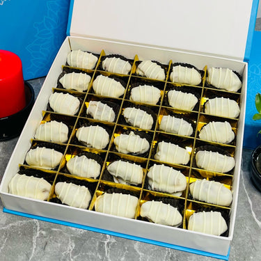 30pcs Assorted White Chocolate Dates Filled with Nuts